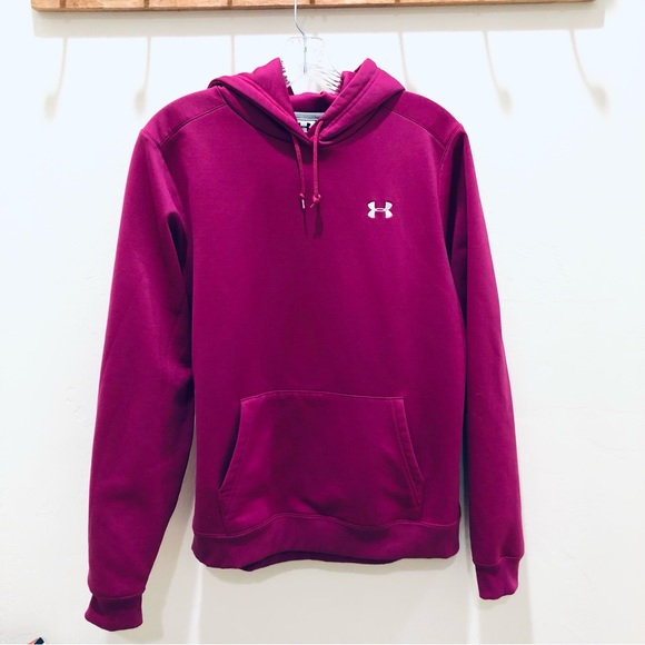 Under Armour Tops - Like New Under Armour Sweatshirt Hoodie in Fuchsia